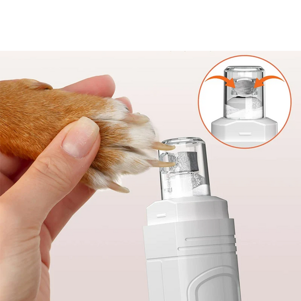 Pet Nail Trimmer With LED Light Rechargeable Cordless