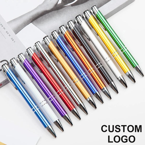 100 50 20 Pcs Ballpoint Pen Metal Support Custom Logo