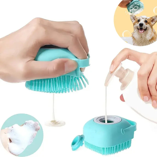 Pet Cleaning Soft Bath Brush Silicone