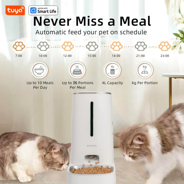 4L Automatic Pet Feeder With APP Control